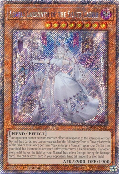 Lovely Labrynth of the Silver Castle - RA04-EN295 (Platinum Secret Rare)