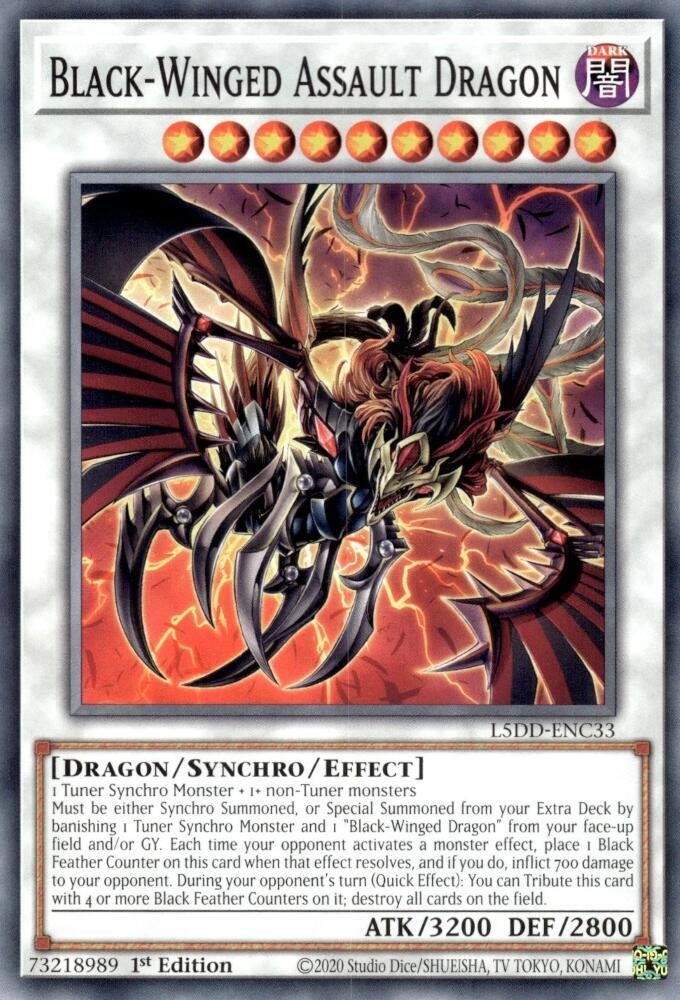 Black-Winged Assault Dragon - L5DD-ENC33 (common)