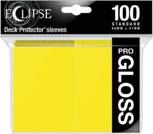 Ultra Pro Eclipse Gloss Standard Sleeves: LEMON YELLOW (100 ct)