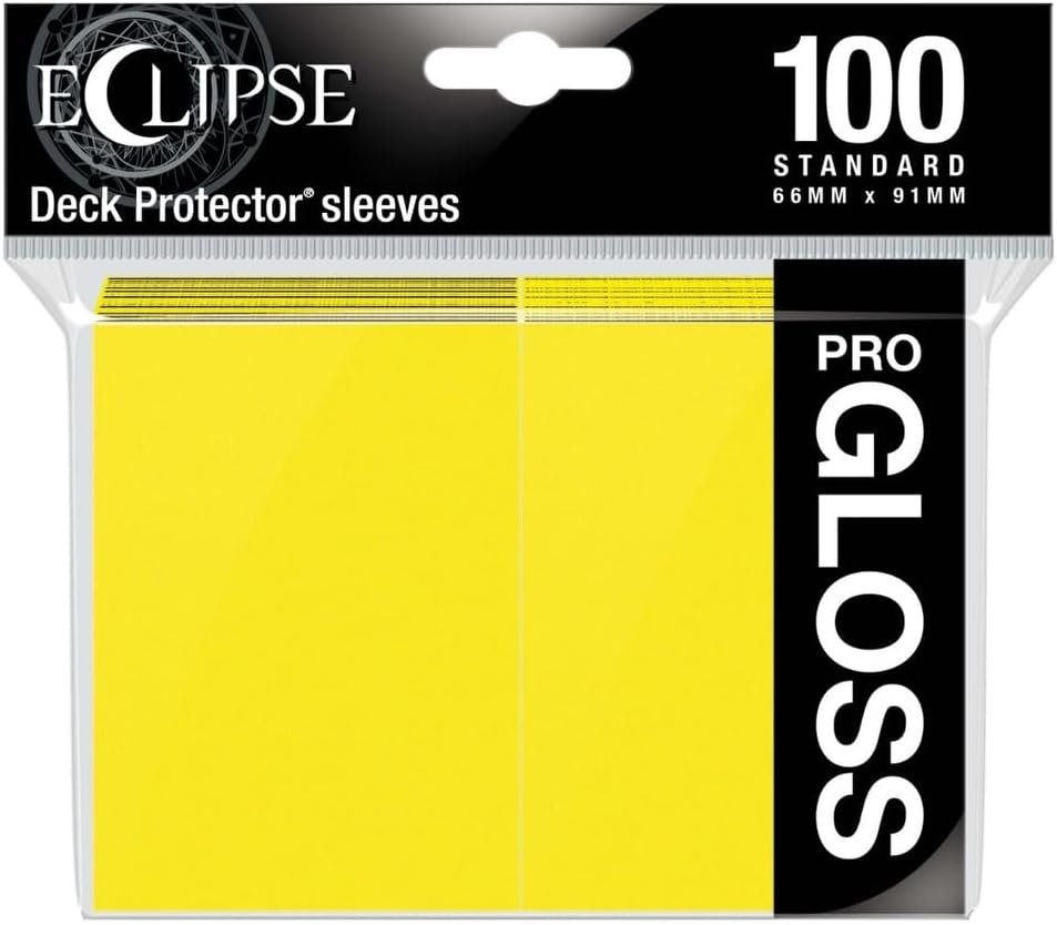 Ultra Pro Eclipse Gloss Standard Sleeves: LEMON YELLOW (100 ct)