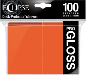 Ultra Pro Eclipse Gloss Standard Sleeves:  PUMPKIN ORANGE (100 ct)