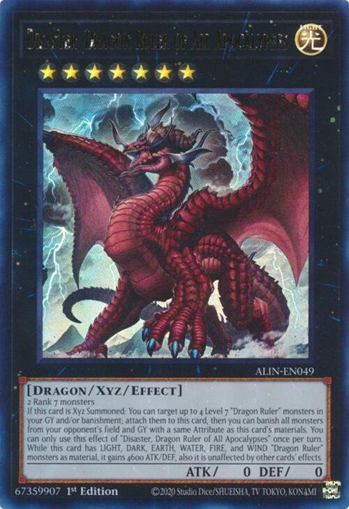 Disaster, Dragon Ruler of All Apocalypses - ALIN-EN049 (Ultra Rare)