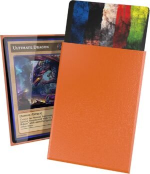 Ultimate Guard Cortex Outer Card Sleeves, Orange Back, Glossy Standard Size 100 Cant