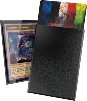 Ultimate Guard Cortex Outer Card Sleeves, Black Back, Japanese Size 60 Cant