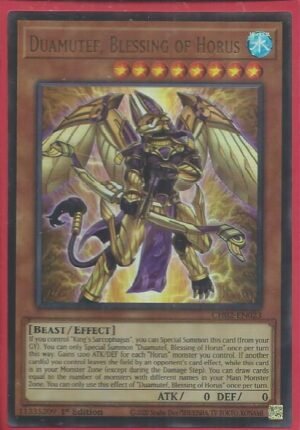 Duamutef, Blessing of Horus - CH02-EN023 (Ultra Rare)
