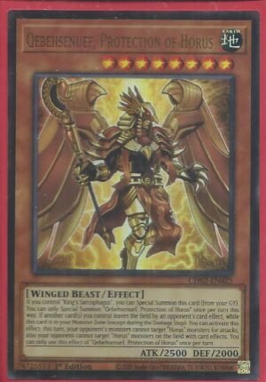 Qebehsenuef, Protection of Horus - CH02-EN025 (Ultra Rare)