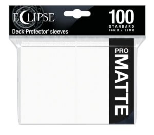 Ultra Pro Eclipse Gloss Standard Sleeves: Arctic White (100 ct)
