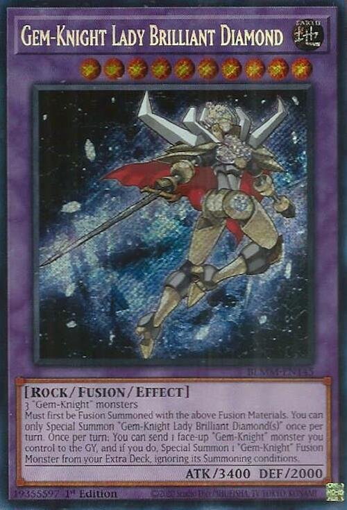 Gem-Knight Lady Brilliant Diamond - BLMM-EN145 (Secret Rare)