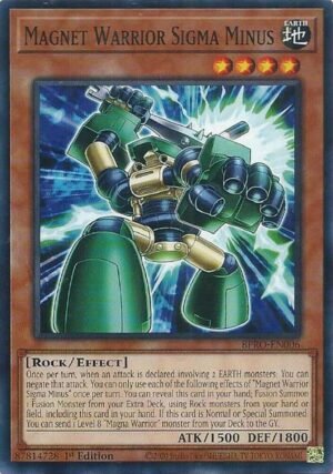 Magnet Warrior Sigma Minus - BPRO-EN006 (Common)