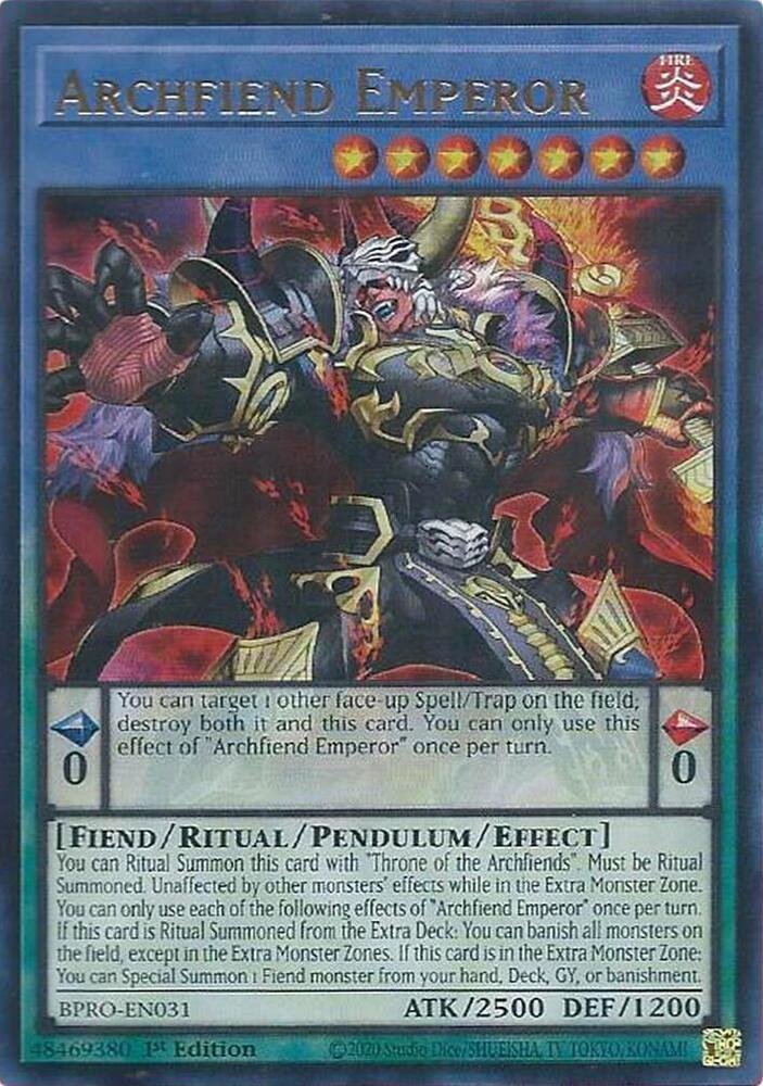 Archfiend Emperor - BPRO-EN031 (Ultra Rare)