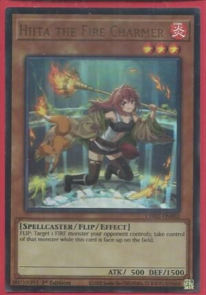 Hiita the Fire Charmer (New Art) - CH02-EN002 (Ultra Rare)