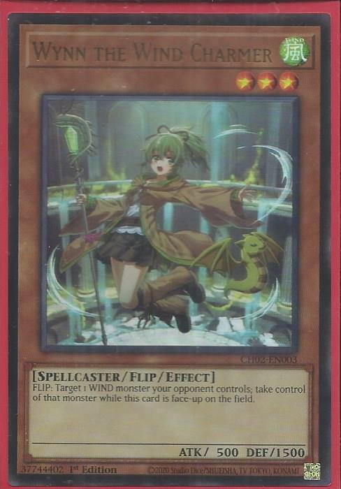 Wynn the Wind Charmer (New Art) - CH02-EN003 (Ultra Rare)