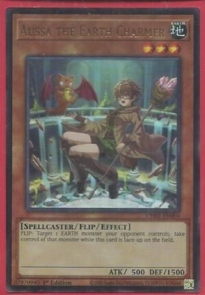 Aussa the Earth Charmer (New Art) - CH02-EN004 (Ultra Rare)