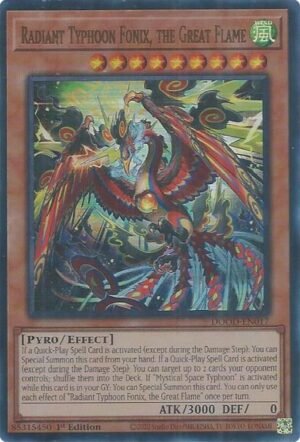 Radiant Typhoon Fonix, the Great Flame - DOOD-EN017 (Ultra Rare)