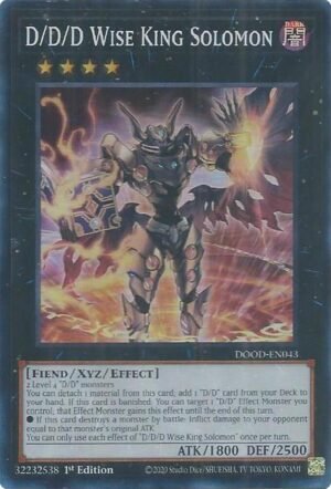 D/D/D Wise King Solomon - DOOD-EN043 (Super Rare)