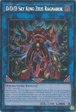 D/D/D Sky King Zeus Ragnarok - DOOD-EN049 (Secret Rare)