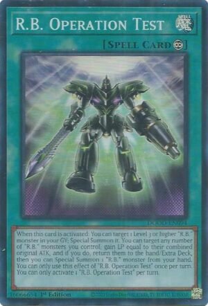 R.B. Operation Test - DOOD-EN094 (Super Rare)