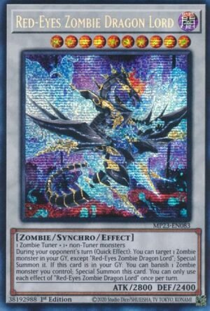 Red-Eyes Zombie Dragon Lord - MP23-EN083 (Prismatic Secret Rare)