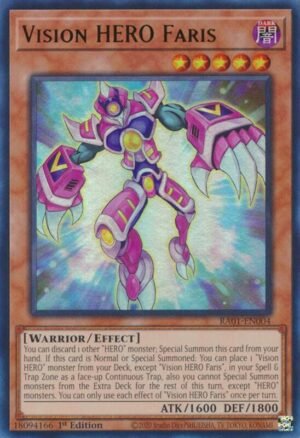 Vision HERO Faris - RA01-EN004 (Super Rare)