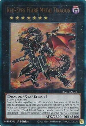 Red-Eyes Flare Metal Dragon - RA01-EN038 (Ultimate Rare)