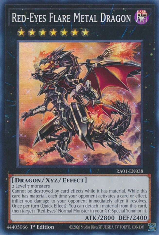 Red-Eyes Flare Metal Dragon - RA01-EN038 (Super Rare)