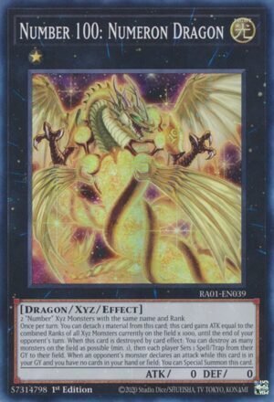 Number 100: Numeron Dragon - RA01-EN039 (Super Rare)