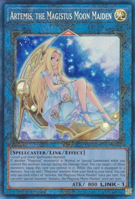 Artemis, the Magistus Moon Maiden - RA01-EN049 (Super Rare)