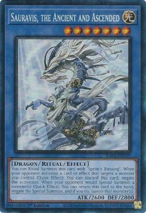 Sauravis, the Ancient and Ascended - RA02-EN019 (Prismatic Collector's Rare)