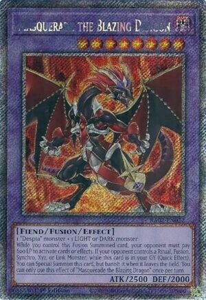 Masquerade the Blazing Dragon - RA02-EN022 (Platinum Secret Rare)