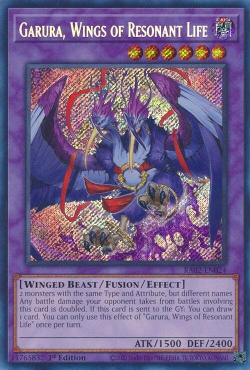 Garura, Wings of Resonant Life - RA02-EN024 (Secret Rare)