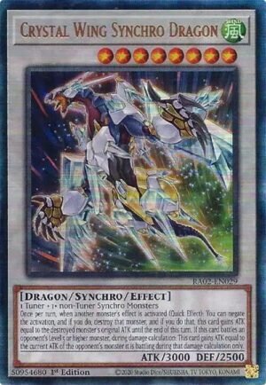 Crystal Wing Synchro Dragon - RA02-EN029 (Ultimate Rare)