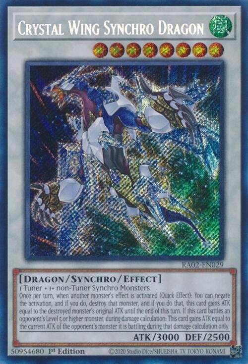 Crystal Wing Synchro Dragon - RA02-EN029 (Secret Rare)
