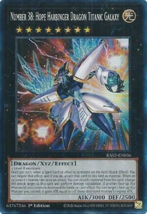 Number 38: Hope Harbinger Dragon Titanic Galaxy - RA02-EN036 (Prismatic Collector's Rare)