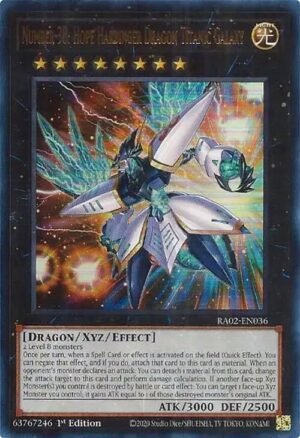 Number 38: Hope Harbinger Dragon Titanic Galaxy - RA02-EN036 (Ultra Rare)