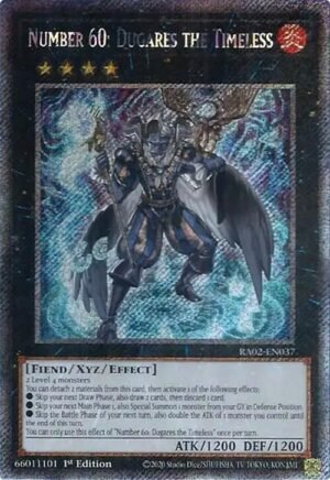 Number 60: Dugares the Timeless - RA02-EN037 (Platinum Secret Rare)