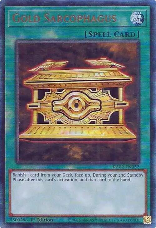 Gold Sarcophagus - RA02-EN052 (Ultimate Rare)