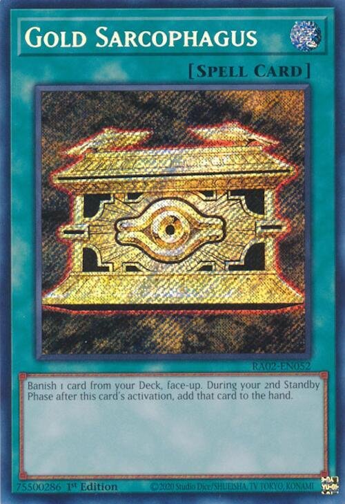 Gold Sarcophagus - RA02-EN052 (Secret Rare)
