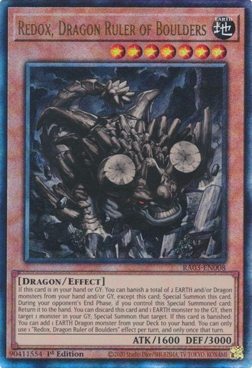 Redox, Dragon Ruler of Boulders - RA03-EN008 (Ultimate Rare)