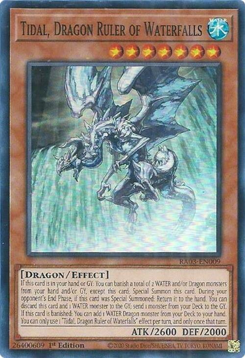 Tidal, Dragon Ruler of Waterfalls - RA03-EN009 (Super Rare)