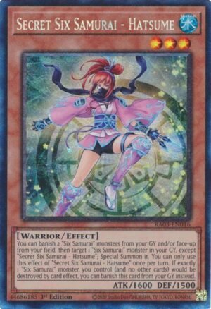 Secret Six Samurai - Hatsume - RA03-EN016 (Prismatic Collector's Rare)