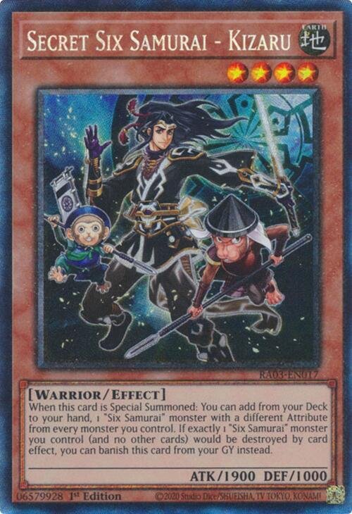 Secret Six Samurai - Kizaru - RA03-EN017 (Prismatic Collector's Rare)