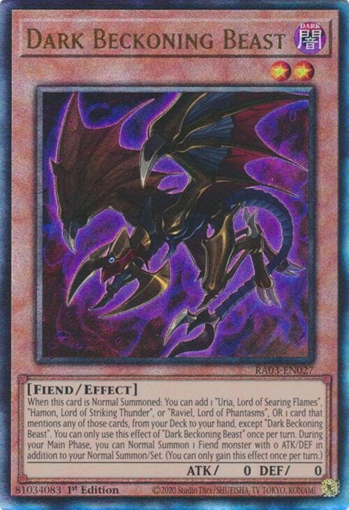 Dark Beckoning Beast - RA03-EN027 (Ultimate Rare)