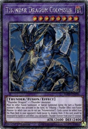 Thunder Dragon Colossus - RA03-EN036 (Platinum Secret Rare)
