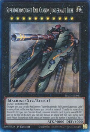 Superdreadnought Rail Cannon Juggernaut Liebe - RA03-EN041 (Prismatic Collector's Rare)