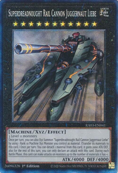 Superdreadnought Rail Cannon Juggernaut Liebe - RA03-EN041 (Prismatic Collector's Rare)