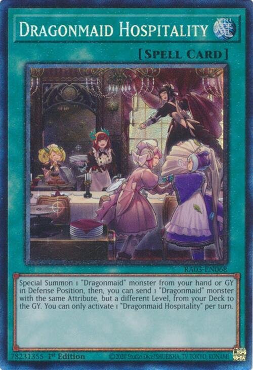 Dragonmaid Hospitality - RA03-EN068 (Prismatic Collector's Rare)