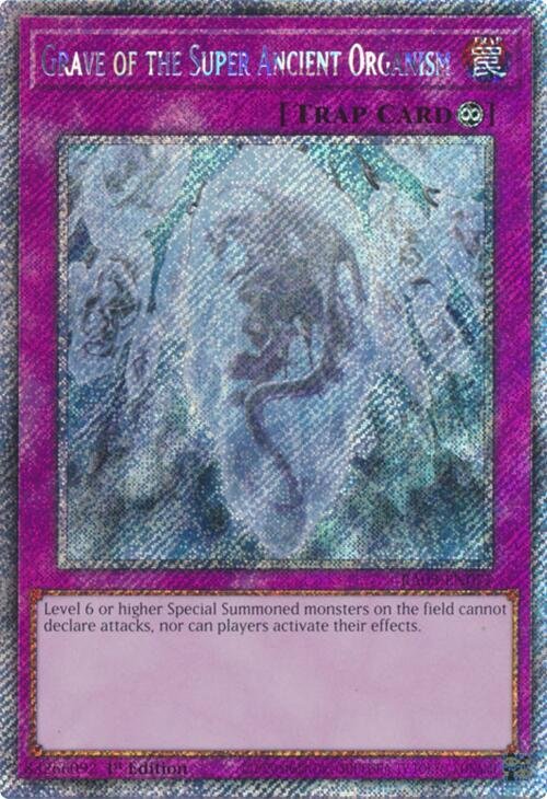 Grave of the Super Ancient Organism - RA03-EN077 (Platinum Secret Rare)