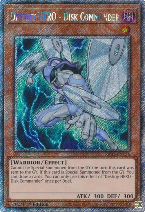 Destiny HERO - Disk Commander - RA03-EN176 (Platinum Secret Rare)