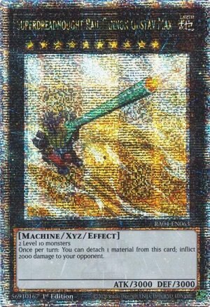 Superdreadnought Rail Cannon Gustav Max - RA04-EN063 (Quarter Century Secret Rare)