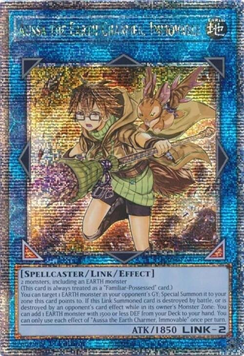 Aussa the Earth Charmer, Immovable - RA04-EN078 (Quarter Century Secret Rare)